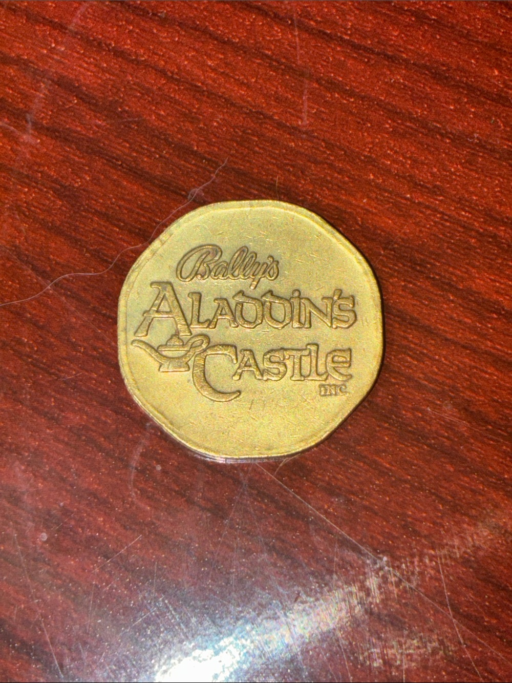 Bally Aladdin's Castle Brass Game Token - Brass 1970